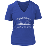 If You Were a Book You Would Be Fine Print V-neck - Gifts For Reading Addicts