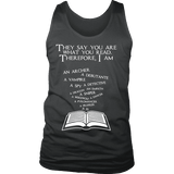 They say you are what you read Mens Tank - Gifts For Reading Addicts