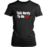 Talk Nerdy To Me Fitted T-shirt - Gifts For Reading Addicts