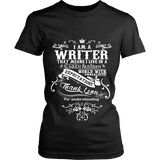 I am a writer Fitted T-shirt - Gifts For Reading Addicts
