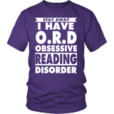 Stay Away I Have O.R.D Unisex T-shirt - Gifts For Reading Addicts
