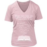 They say you are what you read - V-neck - Gifts For Reading Addicts