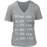 Library Stamp V-neck - Gifts For Reading Addicts