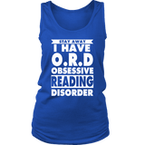 Stay Away I Have O.R.D Womens Tank Top - Gifts For Reading Addicts