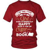 Books and Coffee Unisex T-shirt - Gifts For Reading Addicts