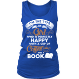 Books and Coffee Womens Tank - Gifts For Reading Addicts