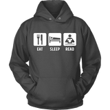 Eat, Sleep, Read Hoodie - Gifts For Reading Addicts