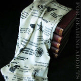 Yellow Game Of Thrones Themes Infinity Scarf Handmade Limited Edition - Gifts For Reading Addicts