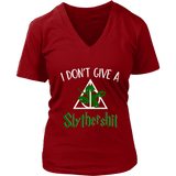 "i Don't Give A Slythershit" V-neck Tshirt - Gifts For Reading Addicts