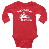 "Bookworm In Training"Long Sleeve Baby Bodysuit - Gifts For Reading Addicts