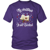 "My Christmas Is All Booked" Unisex T-Shirt - Gifts For Reading Addicts
