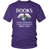 "Books" Unisex T-Shirt - Gifts For Reading Addicts