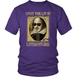 "I Put The Lit In Literature" Unisex T-Shirt - Gifts For Reading Addicts