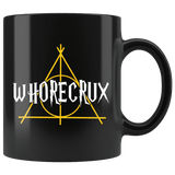 "Whorecrux"11oz Black Mug - Gifts For Reading Addicts