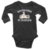 "Bookworm In Training"Long Sleeve Baby Bodysuit - Gifts For Reading Addicts