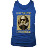 "I Put The Lit In Literature" Men's Tank Top - Gifts For Reading Addicts