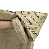 Pride And Prejudice Vintage Book Page Hooded Blanket - Gifts For Reading Addicts