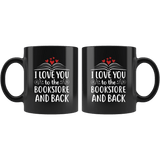 "I love you" 11oz black mug - Gifts For Reading Addicts
