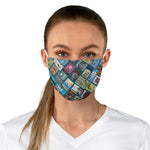 Alice in Wonderland Books Spines Fabric Face Mask - Gifts For Reading Addicts