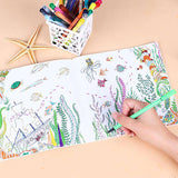 24 Pages Lost Ocean Inky Adventure Coloring Book for Adult & Children - Gifts For Reading Addicts