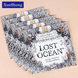 24 Pages Lost Ocean Inky Adventure Coloring Book for Adult & Children - Gifts For Reading Addicts
