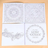24 Pages Lost Ocean Inky Adventure Coloring Book for Adult & Children - Gifts For Reading Addicts