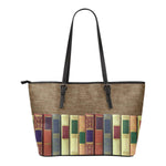 Book spine leather tote bag - Gifts For Reading Addicts