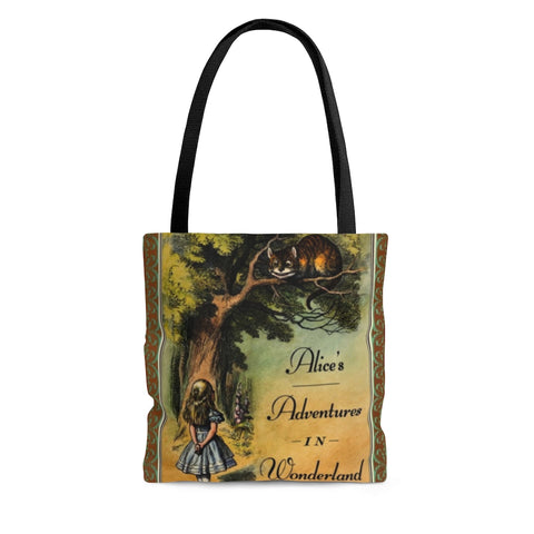 Alice's Adventures In Wonderland Book Cover Tote Bag - Gifts For Reading Addicts