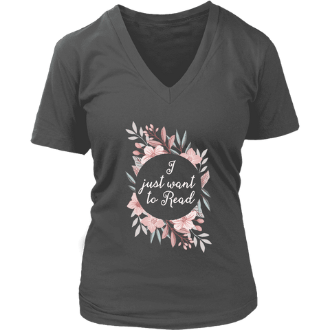 "Want to read" V-neck Tshirt - Gifts For Reading Addicts