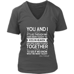 "You and i" V-neck Tshirt - Gifts For Reading Addicts