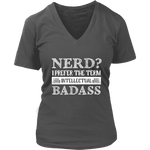 "Nerd?" V-neck Tshirt - Gifts For Reading Addicts