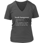 "Book hangover" V-neck Tshirt - Gifts For Reading Addicts