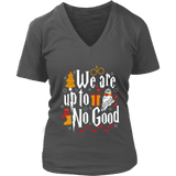 "We Are Up To No Good " V-neck Tshirt - Gifts For Reading Addicts