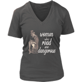 "Women who read" V-neck Tshirt - Gifts For Reading Addicts