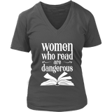 "Women who read" V-neck Tshirt - Gifts For Reading Addicts