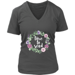 "Time to read" V-neck Tshirt - Gifts For Reading Addicts