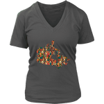 "Canada Bookish Map" V-neck Tshirt - Gifts For Reading Addicts