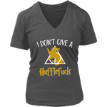 "i Don't Give A Hufflefuck" V-neck Tshirt - Gifts For Reading Addicts