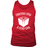 "Cracking Open A Cold One" Men's Tank Top - Gifts For Reading Addicts