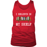 "I believe in my shelf" Men's Tank Top - Gifts For Reading Addicts