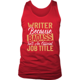 "badass isn't an official job title" Men's Tank Top - Gifts For Reading Addicts