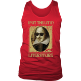 "I Put The Lit In Literature" Men's Tank Top - Gifts For Reading Addicts