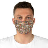 Bookish Pattern Fabric Face Mask - Gifts For Reading Addicts