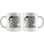 Ruth Bader "A Girl With A Book"11oz White Mug - Gifts For Reading Addicts