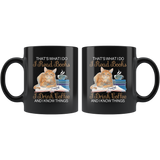 "I Read Books,I Drink Coffee"11oz Black Mug - Gifts For Reading Addicts