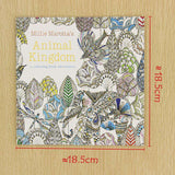24 Pages Animal Kingdom English Edition Coloring Book For Adult & Children - Gifts For Reading Addicts