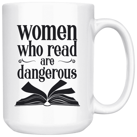 "Women who read"15oz white mug - Gifts For Reading Addicts