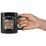 "This is how i roll" 11oz black mug - Gifts For Reading Addicts