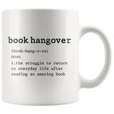 "book hangover"11oz white mug - Gifts For Reading Addicts