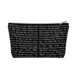 The Lion The Witch And The Wardrobe Book Page Accessory Pouch for book lovers - Gifts For Reading Addicts